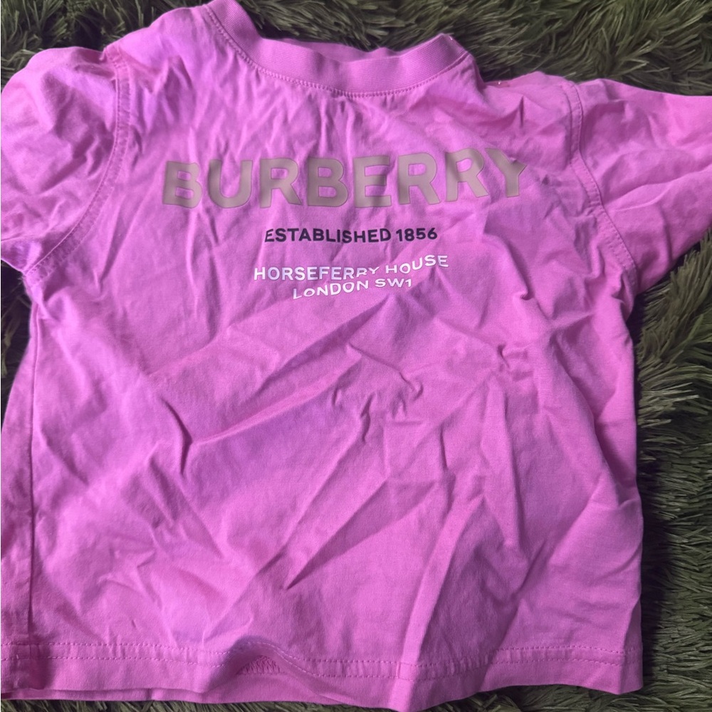 Burberry Kids Graphic Pink Tee